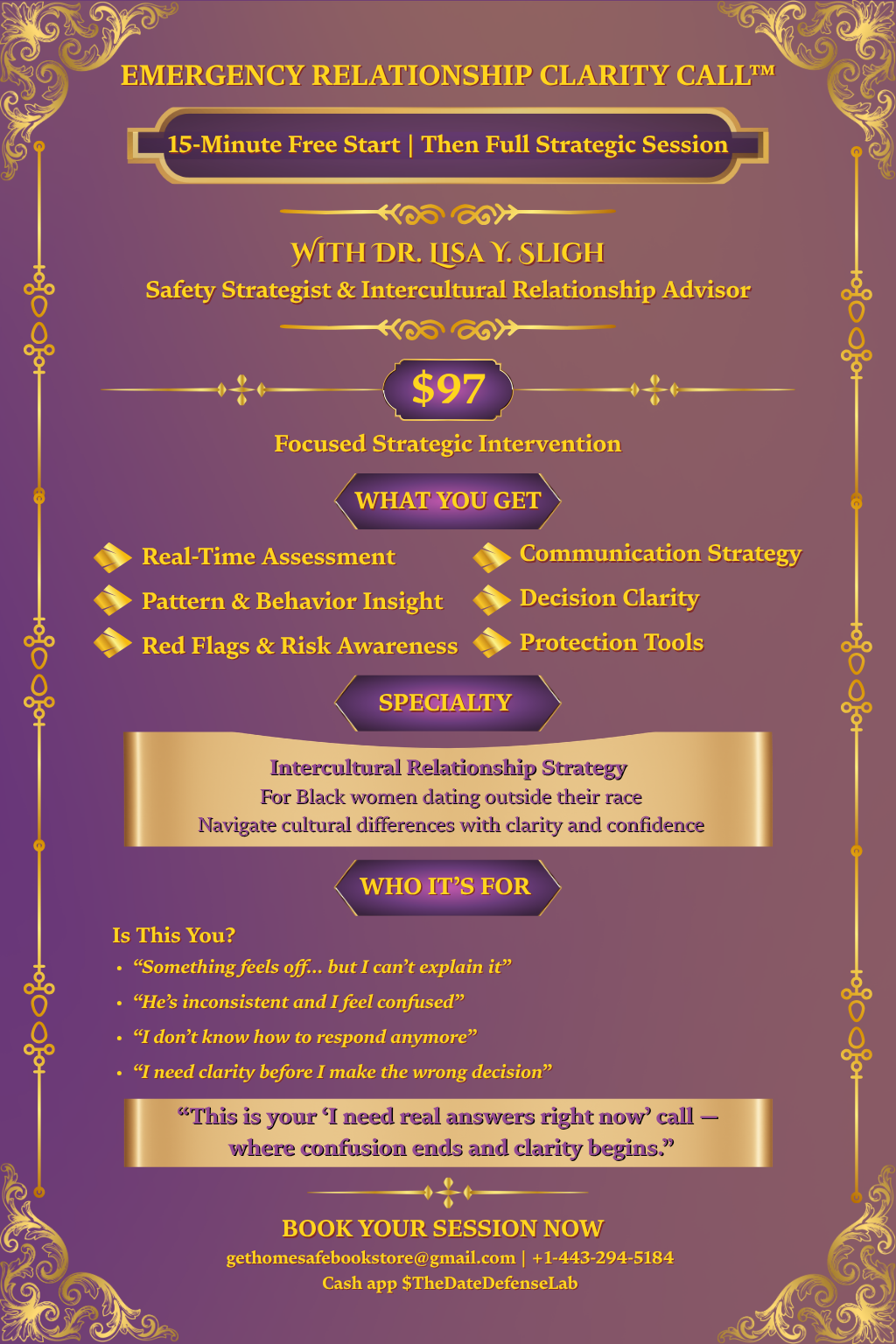 Emergency clarity call
